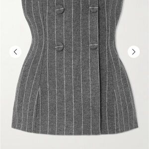 Carolina Herrera Double-Breasted Pinstripe Top